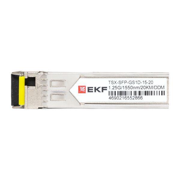 TSX-SFP-GS1D-15-20 Модуль SFP 1.25Гб одинарное одномодовое оптоволокно 1550нм дальность 20км TSX EKF 