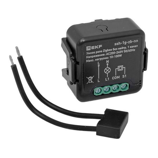 ssh-1g-zb-nn Реле умное в подрозетник 1-канальное Zigbee Connect Select без нейтрали EKF 