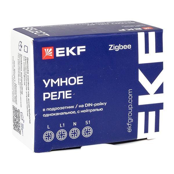 ssh-1g-zb Реле умное в подрозетник 1-канальное Zigbee Connect Select с нейтралью EKF 