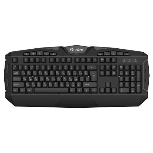 Б0060195 Комплект клавиатура и мышь GXZ990 игровой 1200-3600dpi + коврик + гарнитура черн. Intro 