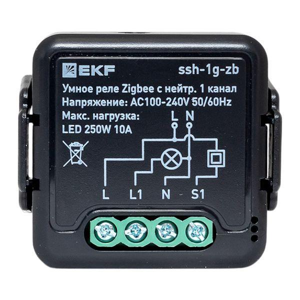 ssh-1g-zb Реле умное в подрозетник 1-канальное Zigbee Connect Select с нейтралью EKF 