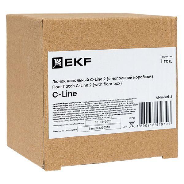 cl-ln-knl-2 Лючок напольный C-Line 2 (с напольной коробкой) EKF 
