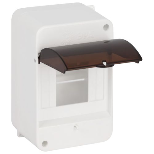 Корпус навесной SIMPLE КМПн 1/4 IP30 пластик.; прозр. крышка; бел. kmpn1.4t Эра Б0069239