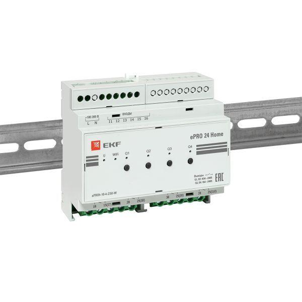 ePRO-h-10-4-230-W Контроллер ePRO 24 удаленного управления 6вх\4вых 230В WiFi Home EKF 