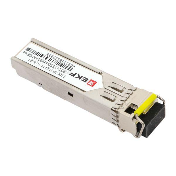 TSX-SFP-GS1D-15-20 Модуль SFP 1.25Гб одинарное одномодовое оптоволокно 1550нм дальность 20км TSX EKF 