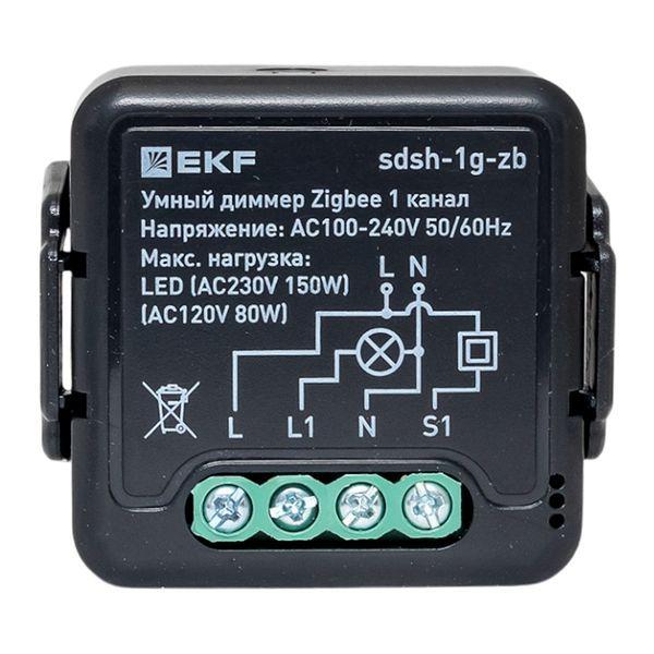 sdsh-1g-zb Диммер умный в подрозетник 1-канальный Zigbee Connect Select EKF 