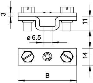 5032040 Держатель для плоских проводников FL 30. FL 40 Тип:831 40 OBO 