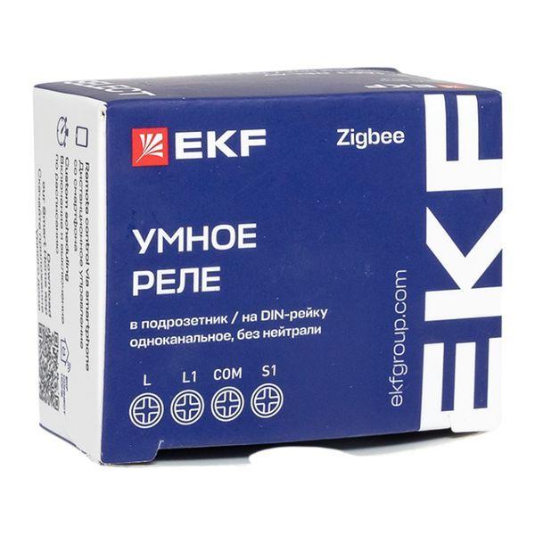 ssh-1g-zb-nn Реле умное в подрозетник 1-канальное Zigbee Connect Select без нейтрали EKF 