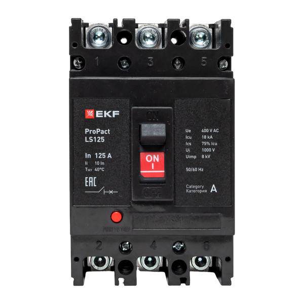mccb-125-18-3-160-ls Выключатель автоматический 3п 160А 18кА LS125 ProPact EKF 