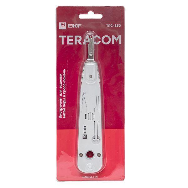 TRC-S50 Инструмент для заделки витой пары в кросс-панель TERACOM EKF 