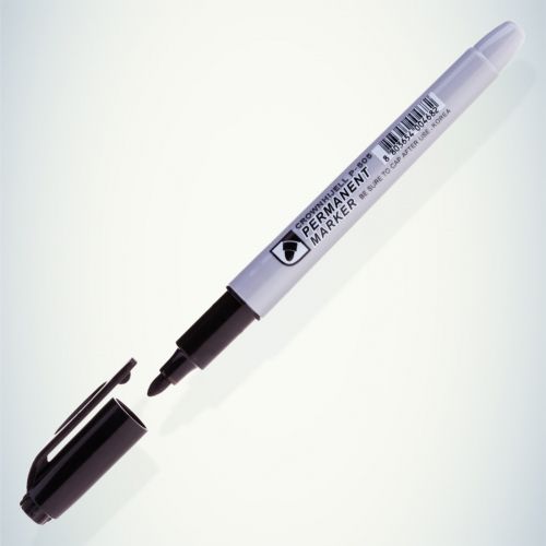 Б0048243 Маркер перманентный "Multi Marker Slim" 2мм пулевидный черн. Crown 
