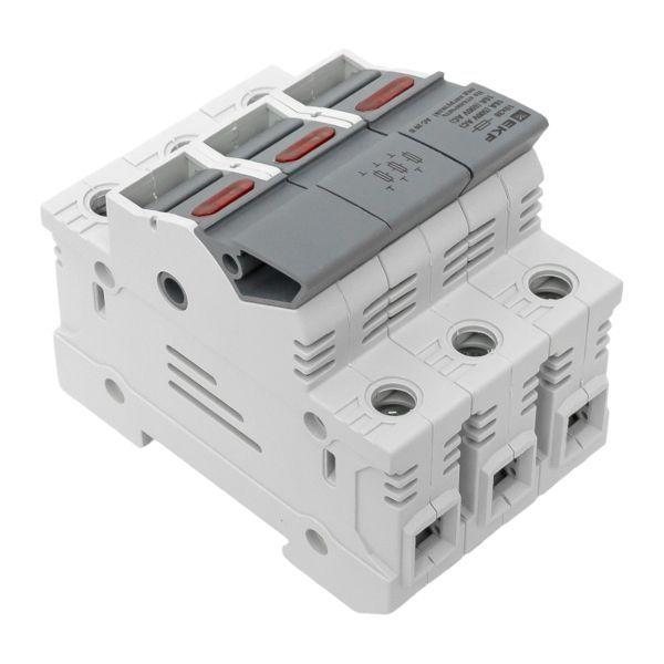 df103-e Предохранитель-разъединитель DF 10х38 3п (тип ПВЦ) EKF 