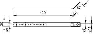 5350905 Скоба для водост. труб d60-130мм 301 V-VA OBO 