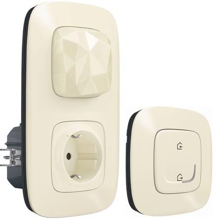 752696 Пакет умный стартовый Valena Allure (шлюз WiFi+розетка умн. 2К+З 16А 230В+главн. беспроводн. выкл. "Я дома/Я вне дома") сл. кость Netatmo 