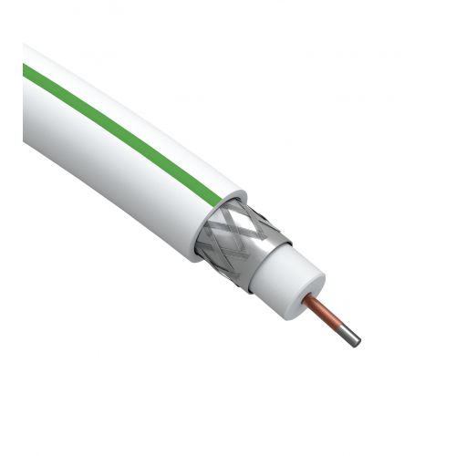Б0044608 Кабель коаксиальный SAT 703 B.CCS/оплетка Al 75проц. PVC Simple 75Ом бел. (м) Эра 