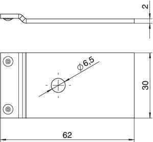 7400980 Уголок для соединения кабельных каналов проводящий VW E OBO 