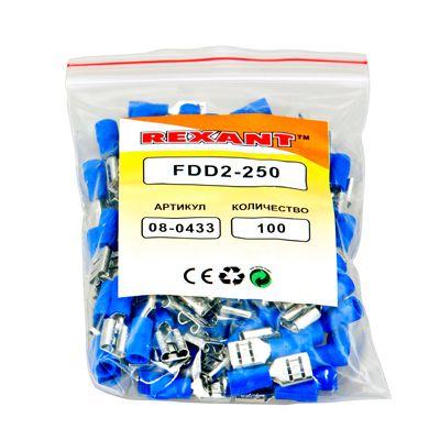 08-0433 Клемма плоская изол. (гнездо) (VF 2-250) REXANT 