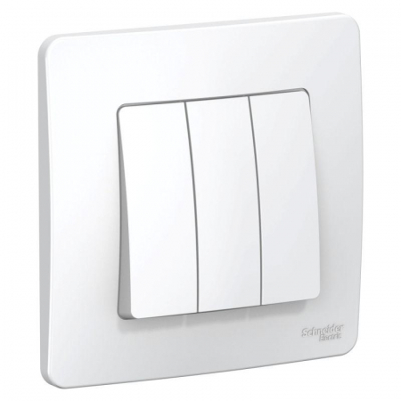 BLNVS100501 Выключатель 3-кл. СП Blanca 10А IP20 (сх. 1+1+1) 250В бел. SE 