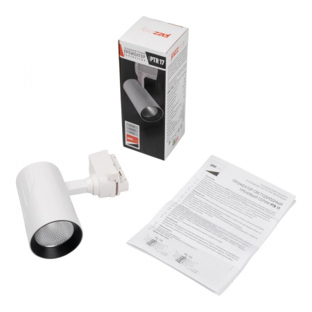 5026148 Светильник светодиодный трековый PTR 1725 25Вт 4000К IP40 24град. WH бел. Pro JazzWay 