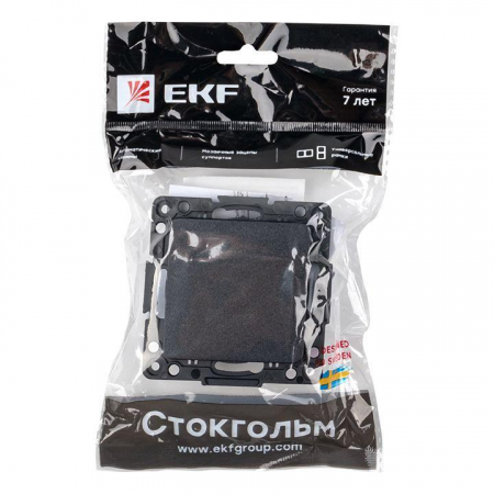 EZV10-025-10 Переключатель проходной 1-кл. Стокгольм 10А механизм черн. PROxima EKF 