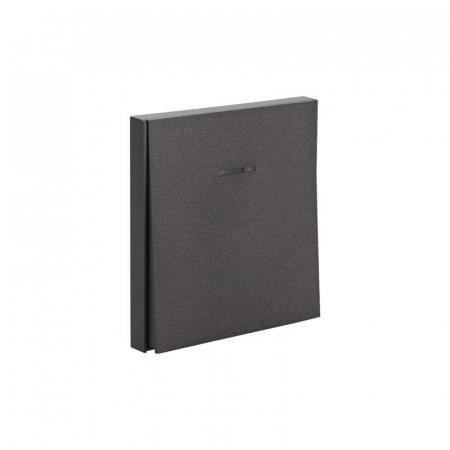 KR-78-0713-6 Выключатель 1-кл. СП STRONG MIELE 10А с подсветкой графит Kranz 