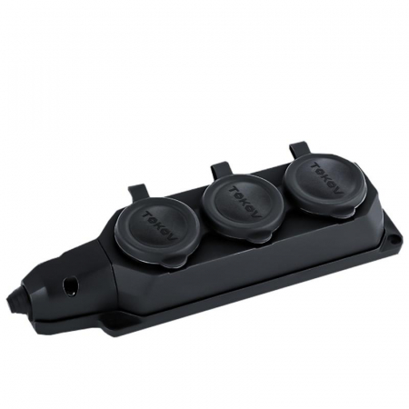 TKE-C05-KK3-Z Колодка удлинителя 3-м 16А с заземл. каучук TOKOV ELECTRIC 