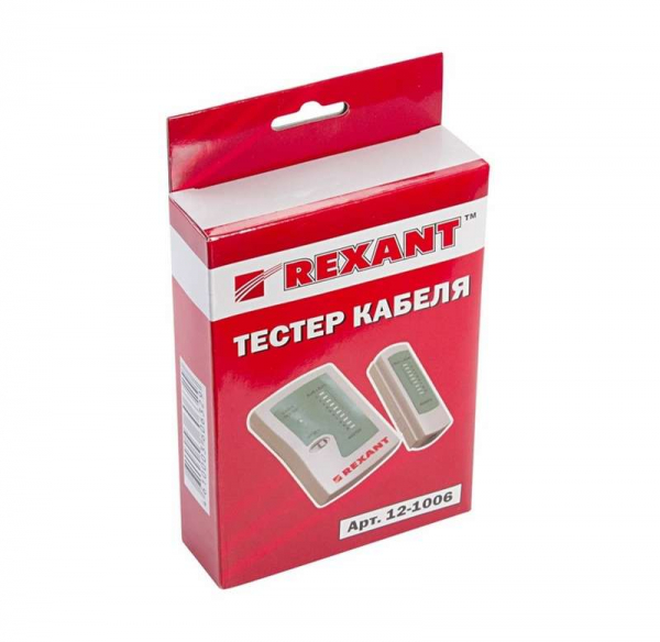 12-1006 Тестер кабеля RJ45+RJ11 (HT-C004) (TL-468) Rexant 