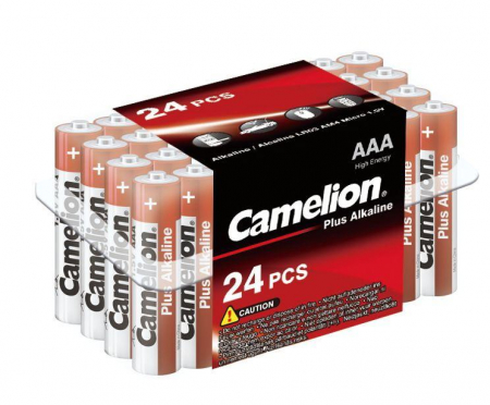 7615 Элемент питания алкалиновый AAA/LR03 1.5В Plus Alkaline LR03-PB24 (уп.24шт) Camelion 