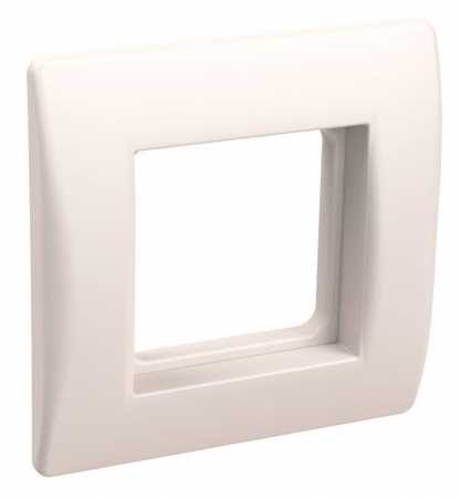 CKK-40D-RSK2-K01 Рамка 1-м 2мод. с суппортом для коробок КМКУ бел. PRIMER IEK 