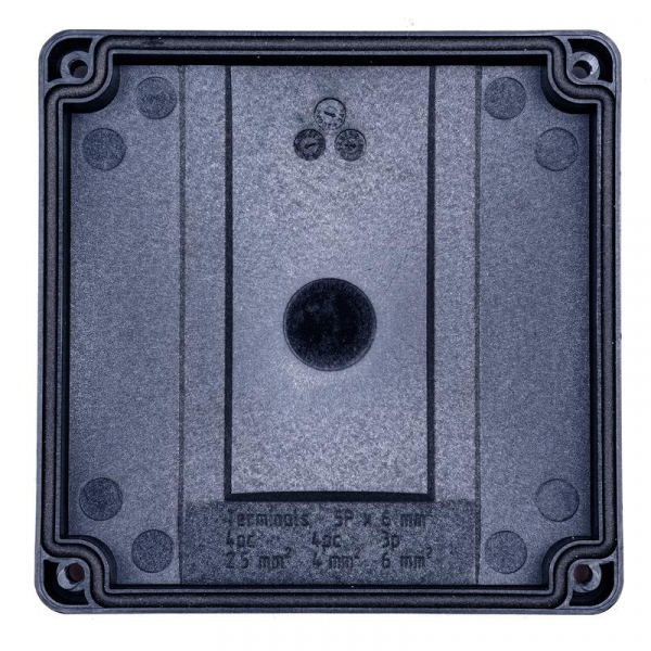 Extherm JB-60-BL Коробка распределительная 110х110х67мм IP 65 в компл. с клеммным рядом 5х6кв.мм 41А черн. EXTHERM 