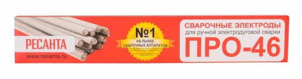 71/6/34 Электрод для ручной дуговой сварки ПРО-46 Ф2.5 (1кг) Ресанта 