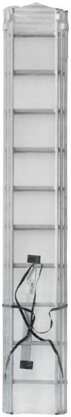 Лестница трехсекционная 3х10 H=285/481/674см 12.19кг алюм. FIT 65435