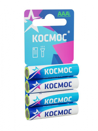 KOCR034BL Элемент питания солевой AAA/R03 4хBL (блист.4шт) КОСМОС 