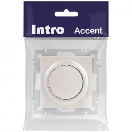 Б0063680 Светорегулятор поворотный СП Accent 6-401-06 600Вт 230В IP20 перламутр. Intro 