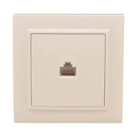 ERK01-035-20 Розетка компьютерная 1-м СП Минск RJ45 беж. EKF 
