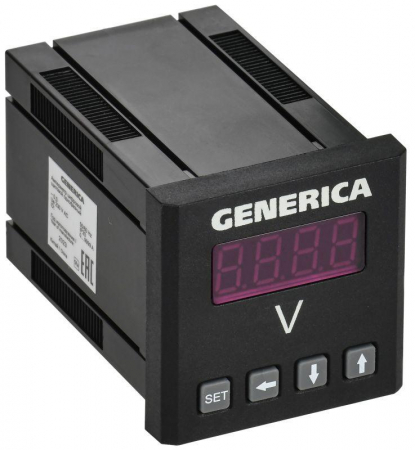 IDV31-5-1-0-LED-G Вольтметр цифровой щитовой 1ф 48х48 LED GENERICA 
