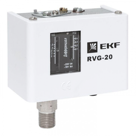 RVG-20-1,6 Реле избыточного давления RVG-20-1.6 (1.6МПа) EKF RVG-20-1.6