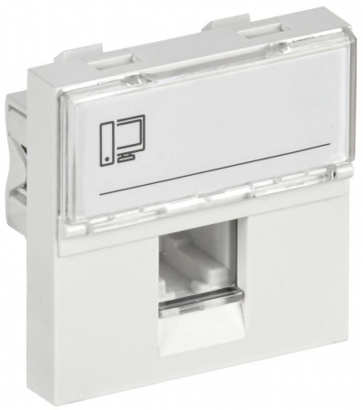 CKK-40D-RI2-K01 Розетка компьютерная 2мод. РКИ-20-00-П RJ45 кат.5E UTP механизм PRIMER IEK 