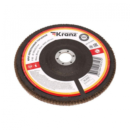 KR-90-0023 Круг лепестковый торцевой P80 180х22.2мм Kranz 