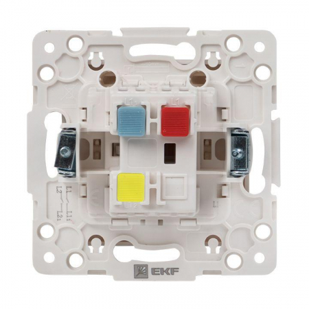 EYV10-025-10 Переключатель проходной 1-кл. Стокгольм 10А механизм бел. PROxima EKF 