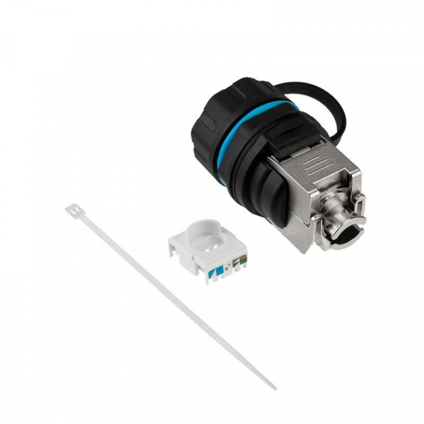 02-0284 Модуль соединительный индустриальный RJ-45(8P8C) FTP кат. 6 IP68 Rexant 