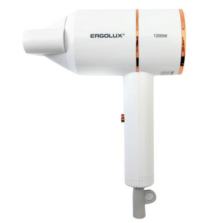 15206 Фен ELX-HD11-C01 1200Вт 220-240В бел./зол. Ergolux 