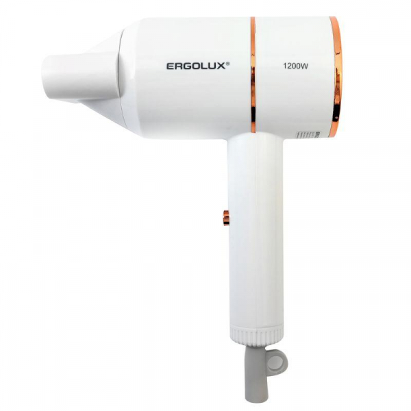 15206 Фен ELX-HD11-C01 1200Вт 220-240В бел./зол. Ergolux 
