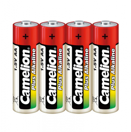 12554 Элемент питания алкалиновый AA/LR6 1.5В Plus Alkaline LR6-SP4 (уп.4шт) Camelion 