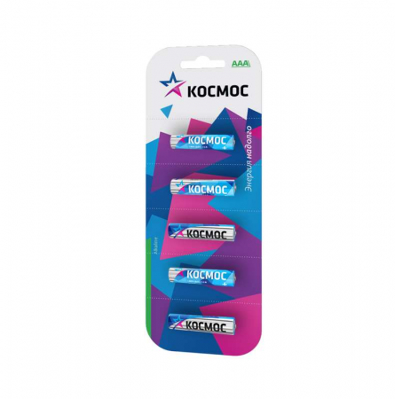 KOCLR035BL Элемент питания алкалиновый AAA/LR03 BP-5 (блист.5шт) КОСМОС 