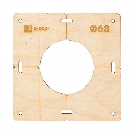 sh-d68-1 Шаблон для подрозетников c 1 отв. d68мм Expert EKF 