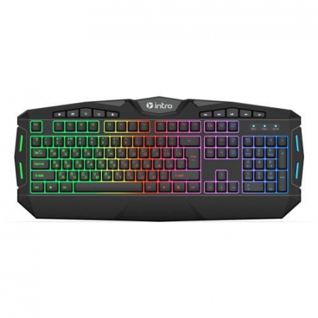 Б0060195 Комплект клавиатура и мышь GXZ990 игровой 1200-3600dpi + коврик + гарнитура черн. Intro 