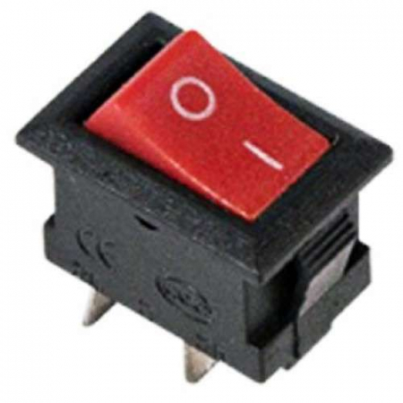 36-2011 Выключатель клавишный 250В 3А (2с) ON-OFF Micro RWB-101 красн. Rexant 