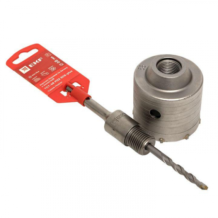 tct-68-m22 Коронка буровая по бетону с оснасткой TCT-68 М22 SDS-plus Master EKF 