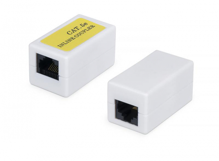 7982c Адаптер проходной (coupler) CA-8P8C-C5e-WH RJ45 (8P8C) кат.5E Cabeus 